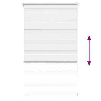 Tenda Oscurante a Rullo Zebra 50 x 100 cm Bianca - homemem39