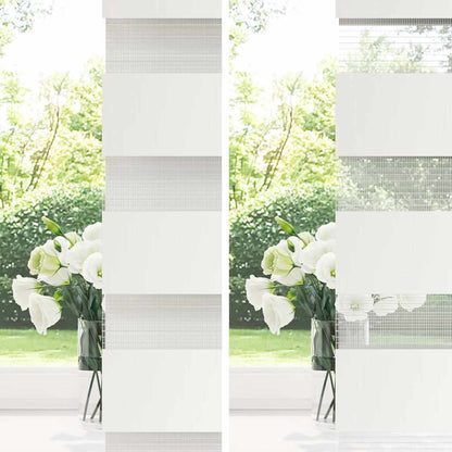 Tenda Oscurante a Rullo Zebra 50 x 100 cm Bianca - homemem39