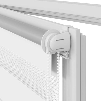 Tenda Oscurante a Rullo Zebra 50 x 100 cm Bianca - homemem39