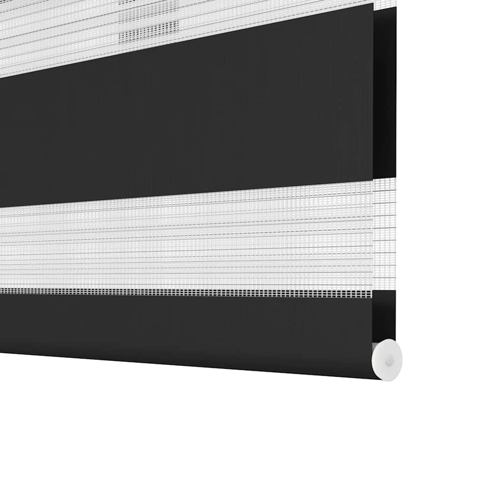 Tenda a rullo zebra 120,9x175cm Larghezza tessuto 116,7cm nero