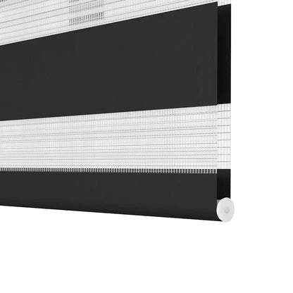 Tenda a rullo zebra 120,9x175cm Larghezza tessuto 116,7cm nero
