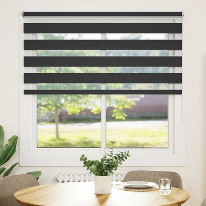 Tenda a rullo zebra 120,9x175cm Larghezza tessuto 116,7cm nero