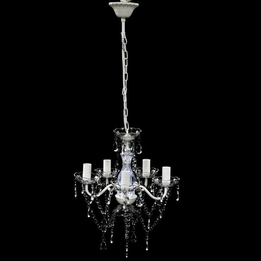 Lampadario con 5 Lampadine Trasparente - homemem39