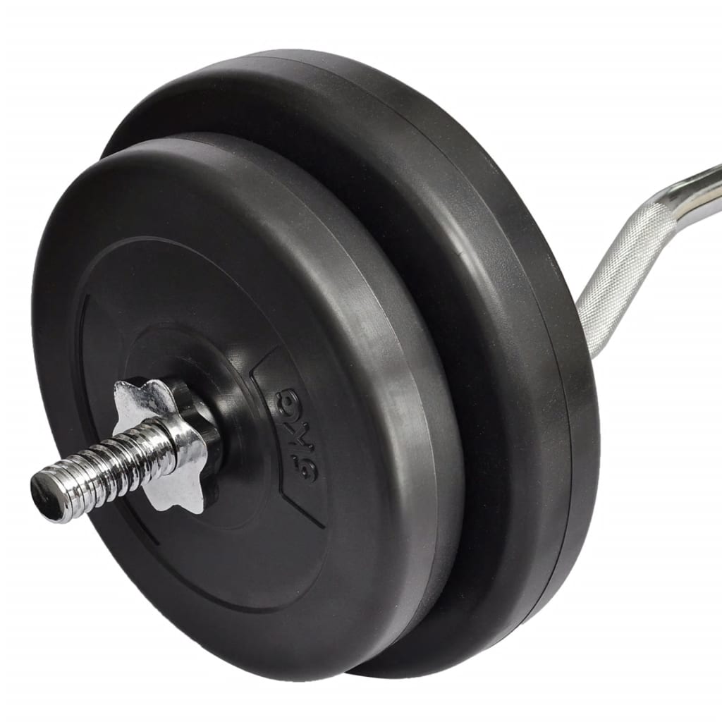 Manubrio Curl Curvo con Pesi 30 kg | homemem39