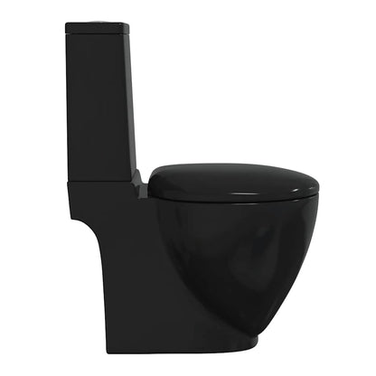 Vaso WC in Ceramica con Scarico Dietro Nero - homemem39
