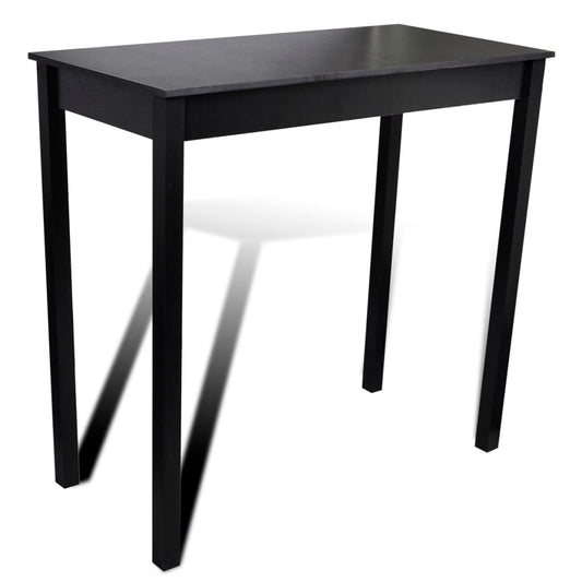 Set Tavolino da Bar con 2 Sgabelli Neri - homemem39