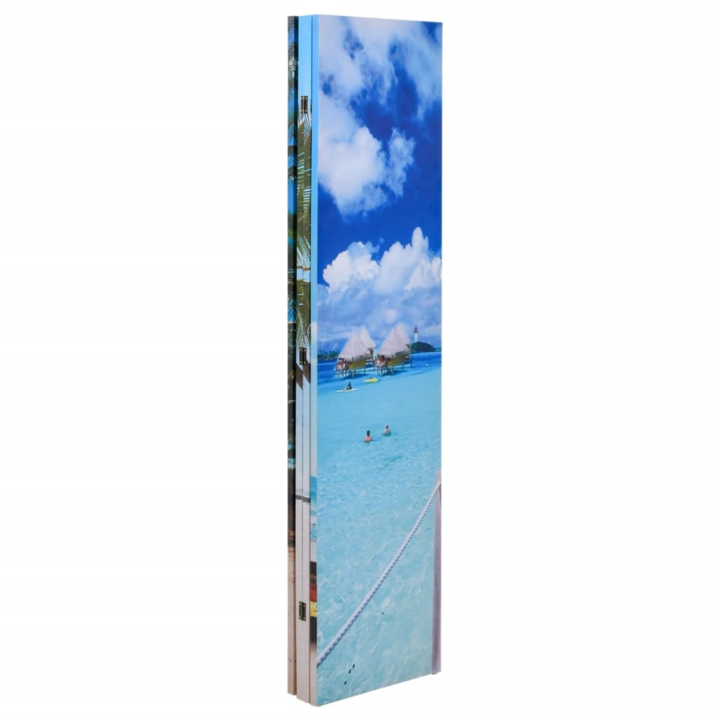 Paravento Pieghevole 160x170 cm con Stampa Spiaggia - homemem39