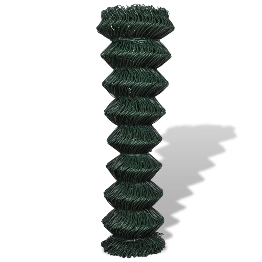 Recinzione a Rete in Acciaio 1,5x15 m Verde | homemem39