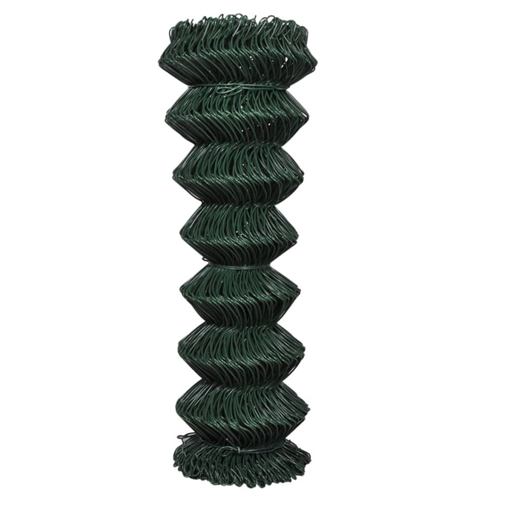 Recinzione a Rete in Acciaio 1,25x25 m Verde | homemem39