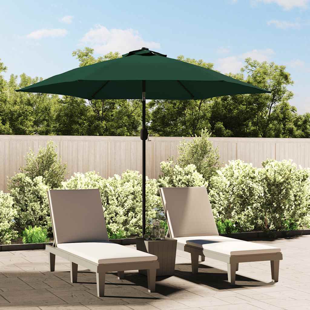 Parasole verde 3 m palo in acciaio | homemem39