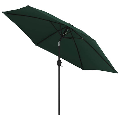 Parasole verde 3 m palo in acciaio | homemem39