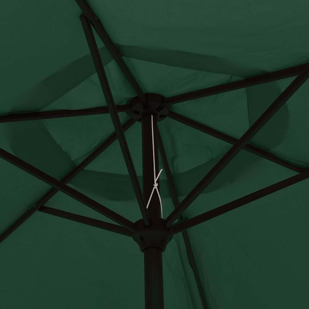 Parasole verde 3 m palo in acciaio | homemem39