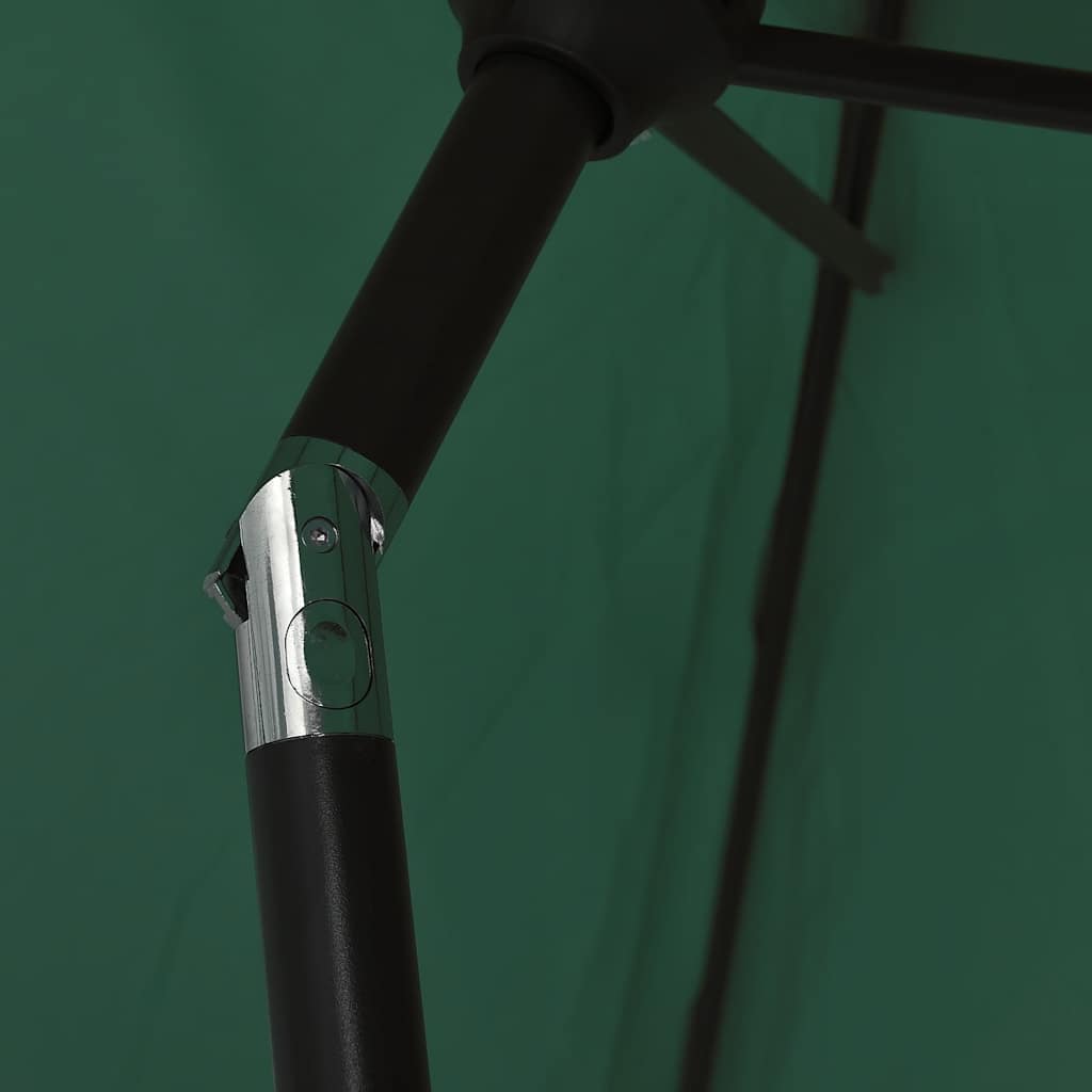 Parasole verde 3 m palo in acciaio | homemem39