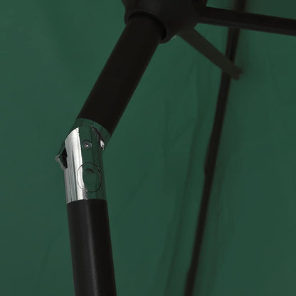 Parasole verde 3 m palo in acciaio | homemem39