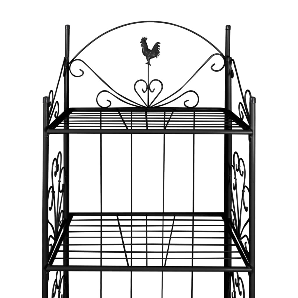 Supporto per Piante Quadrato Nero - homemem39