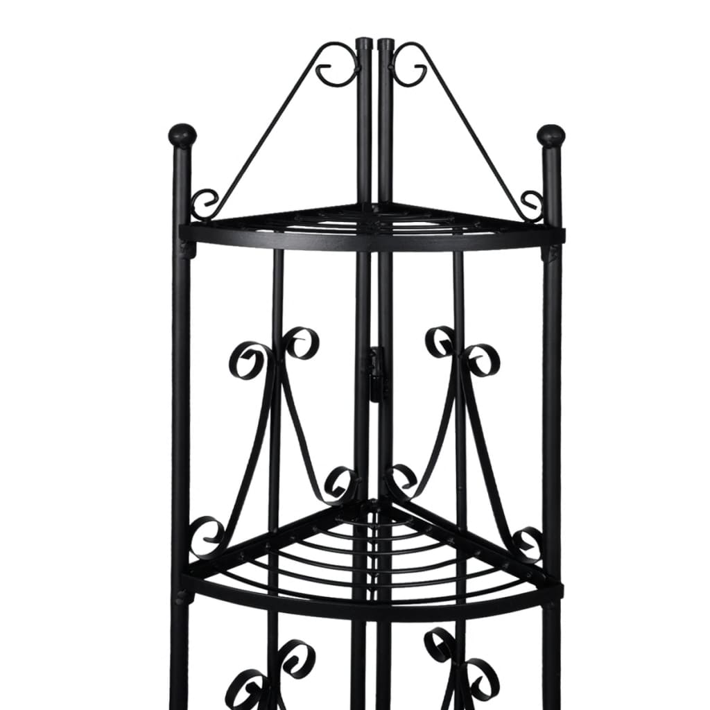 Porta Piante ad Angolo Nero - homemem39