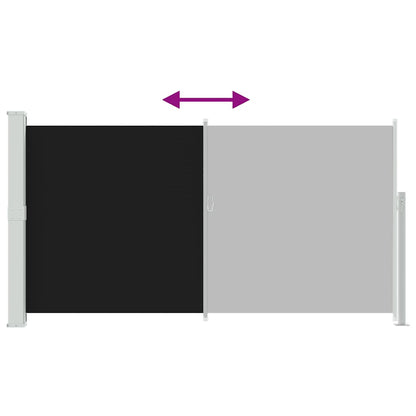 Side Awning for Patio Terrace 160 x 300 cm Black