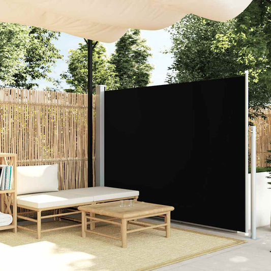 Tendalino Laterale per Patio Terrazzo 160 x 300 cm Nero - homemem39