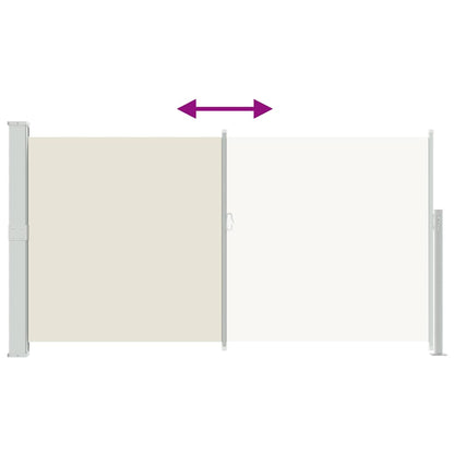 Tendalino Laterale per Patio Terrazzo 160 x 300 cm Crema | homemem39