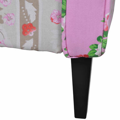 Poltrona con Design Patchwork in Tessuto