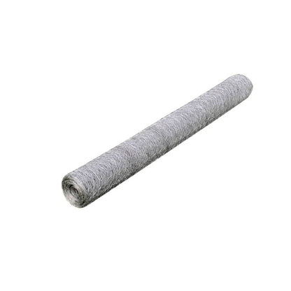 Recinzione in Rete per Pollaio Acciaio Zincato 25x1 m Argento