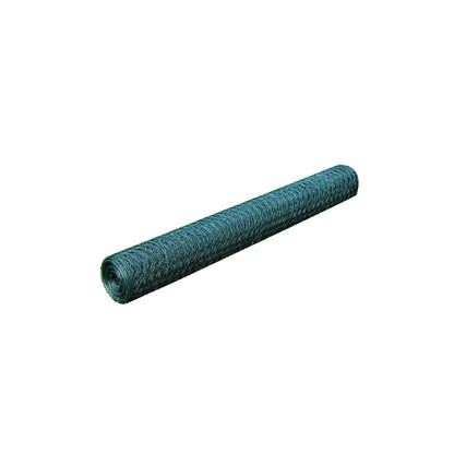 Recinzione in Rete per Pollaio Rivestita in PVC 25x0,75 m Verde | homemem39