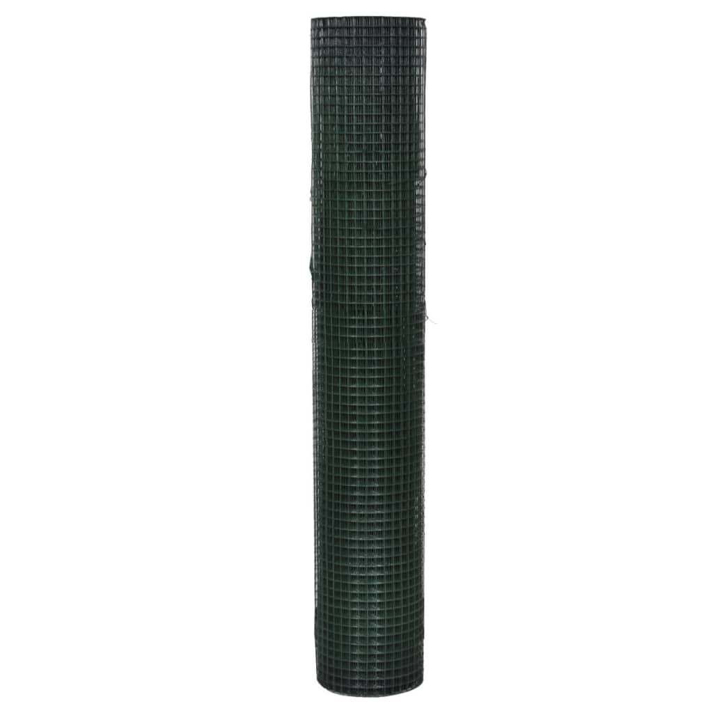 Recinzione in Rete per Pollaio in Acciaio Zincato 1x25 m Verde | homemem39