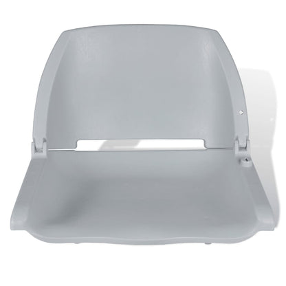 Sedile per Barca Pieghevole senza Cuscino Grigio 48x51x41 cm | homemem39