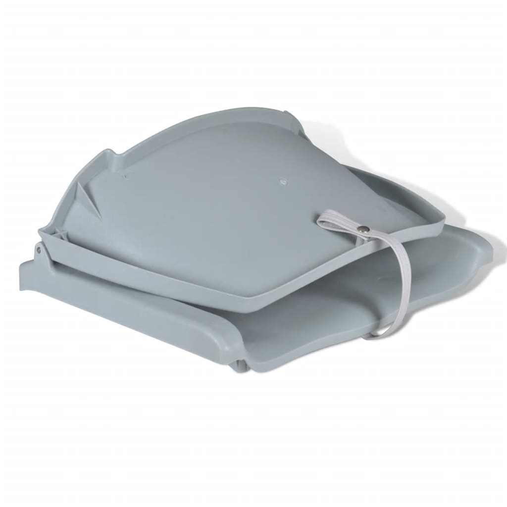 Sedile per Barca Pieghevole senza Cuscino Grigio 48x51x41 cm | homemem39