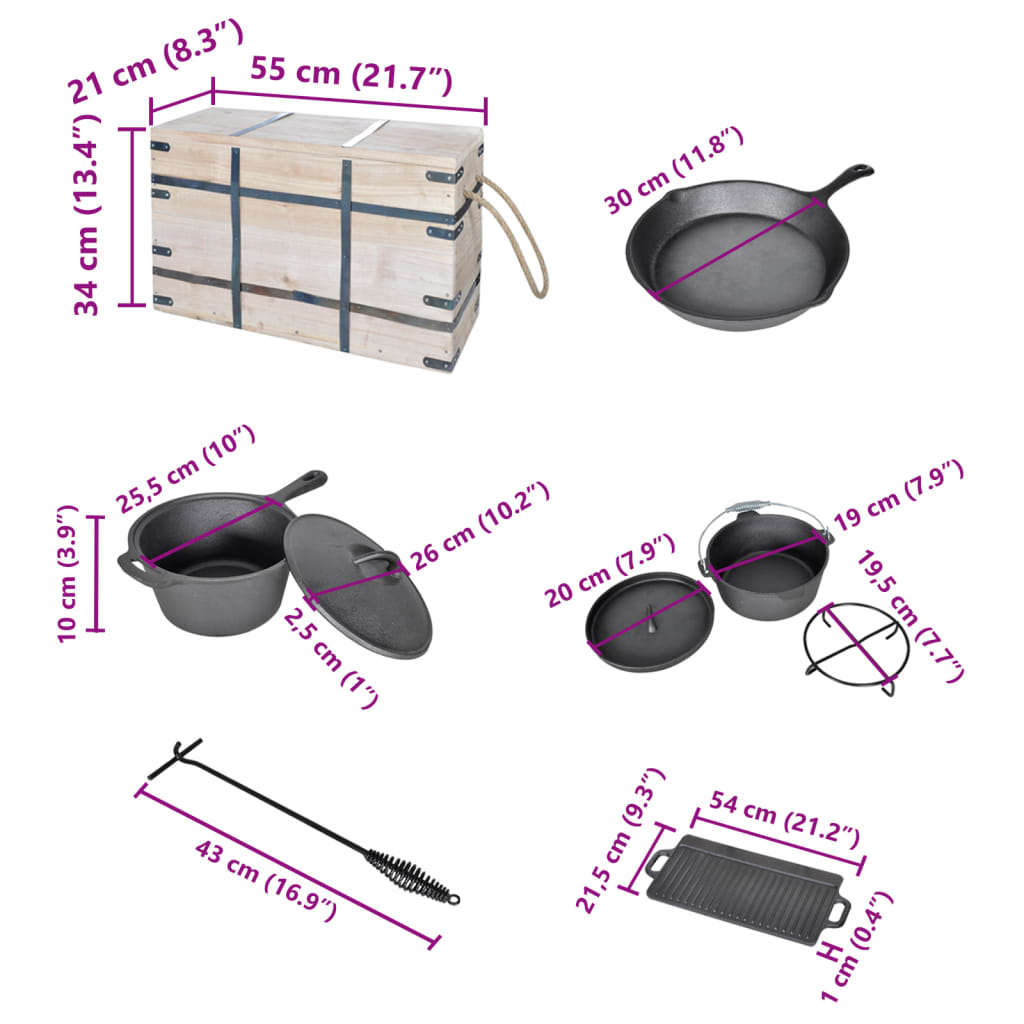 Set forno olandese 9 pz - homemem39