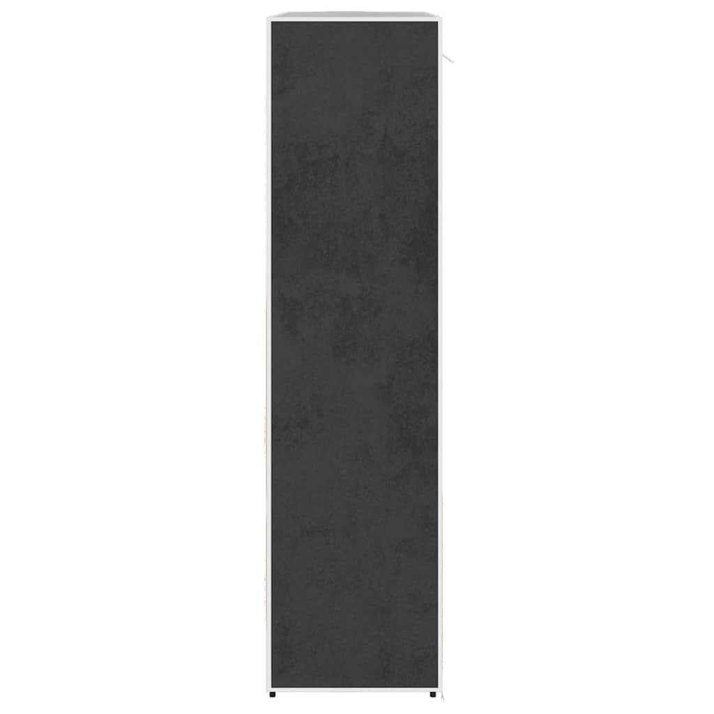Armadio in Tessuto con Scomparti e Aste 45x150x176 cm Nero | homemem39