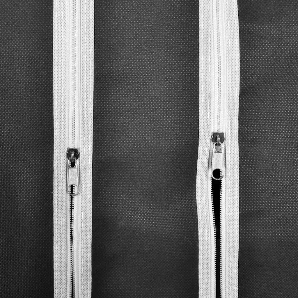 Armadio in Tessuto con Scomparti e Aste 45x150x176 cm Nero | homemem39