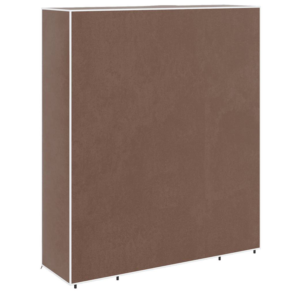 Armadio in Tessuto con Scomparti e Aste 45x150x176 cm Marrone | homemem39