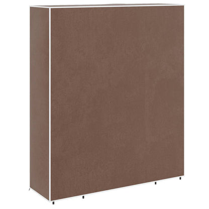 Armadio in Tessuto con Scomparti e Aste 45x150x176 cm Marrone | homemem39