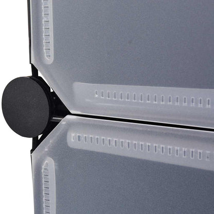 Armadietto Modulare 14 Scomparti Nero e Bianco 37x146x180,5 cm | homemem39
