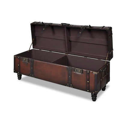 Cassapanca Set 3 pz Marrone | homemem39