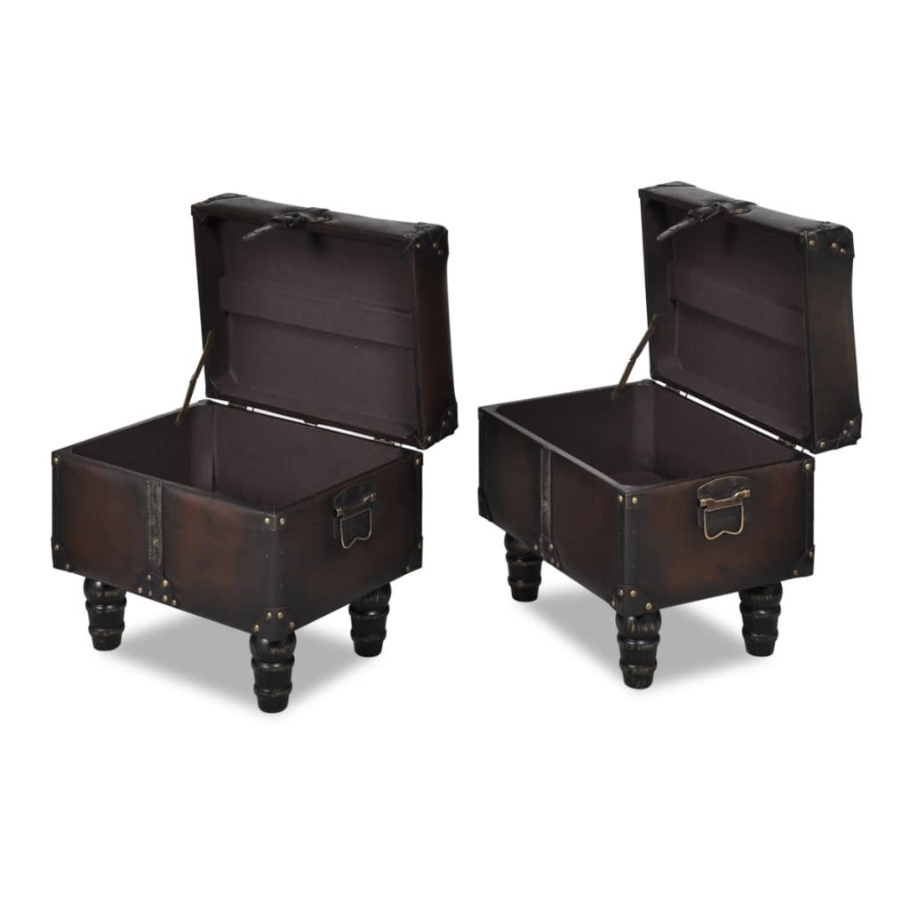 Cassapanca Set 3 pz Marrone | homemem39