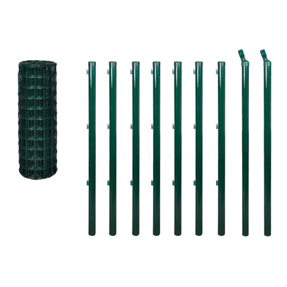 Recinzione Europea in Acciaio 10 x 1,0 m Verde | homemem39