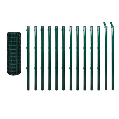 Recinzione Europea in Acciaio 25 x 0,8 m Verde | homemem39