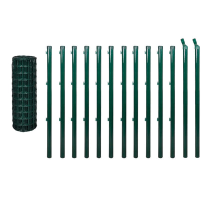 Recinzione Europea in Acciaio 25 x 1,2 m Verde | homemem39