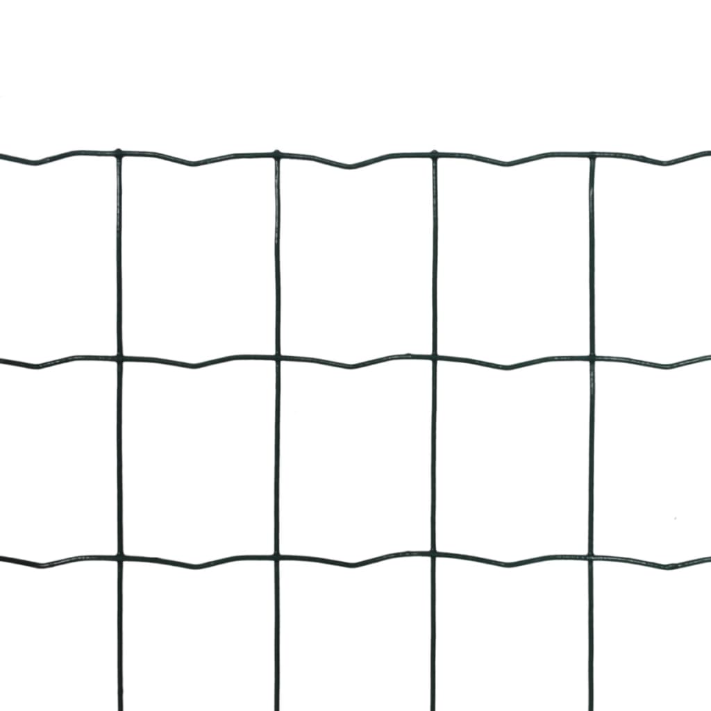 Recinzione Europea in Acciaio 10 x 1,2 m Verde | homemem39