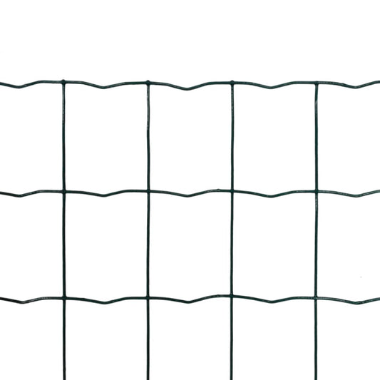 Recinzione Europea in Acciaio 10 x 1,2 m Verde | homemem39
