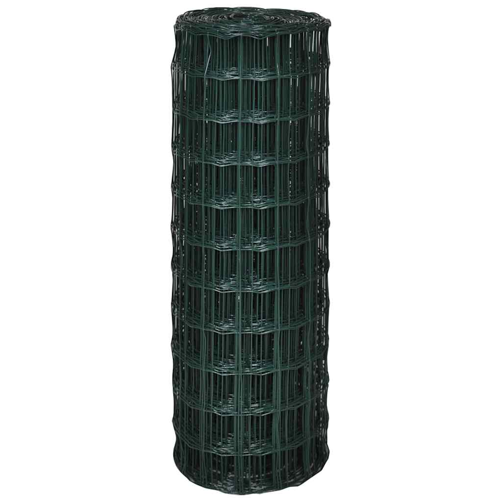 Recinzione Europea in Acciaio 10 x 1,0 m Verde | homemem39