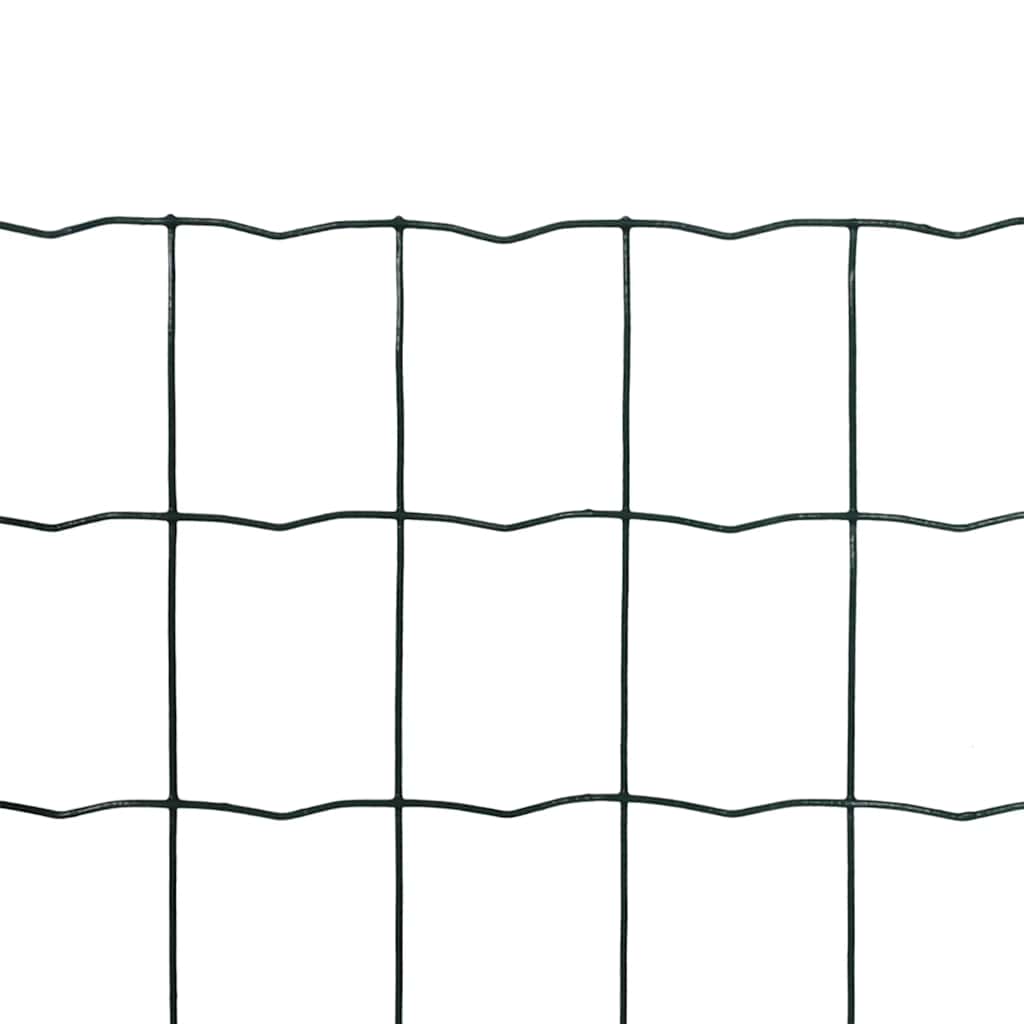 Recinzione Europea in Acciaio 10 x 1,5 m Verde | homemem39