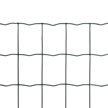 Recinzione Europea in Acciaio 10 x 1,5 m Verde | homemem39