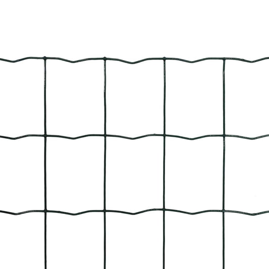 Recinzione Europea in Acciaio 10 x 1,5 m Verde | homemem39