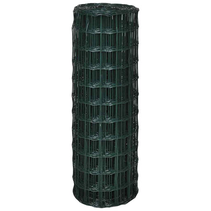 Recinzione Europea in Acciaio 25 x 0,8 m Verde - homemem39