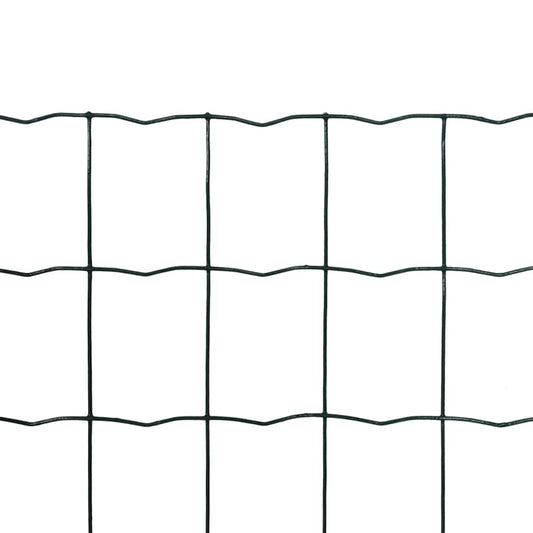 Recinzione Europea in Acciaio 25 x 1,2 m Verde