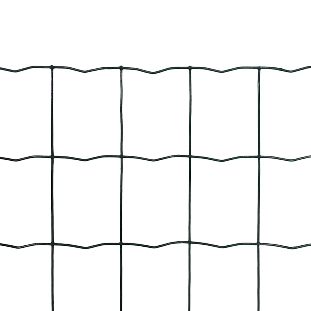 Recinzione Europea in Acciaio 25 x 1,2 m Verde - homemem39