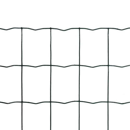 Recinzione Europea in Acciaio 25 x 1,5 m Verde | homemem39